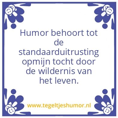 Tegeltje: Humor