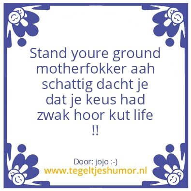 Tegeltje: jojo