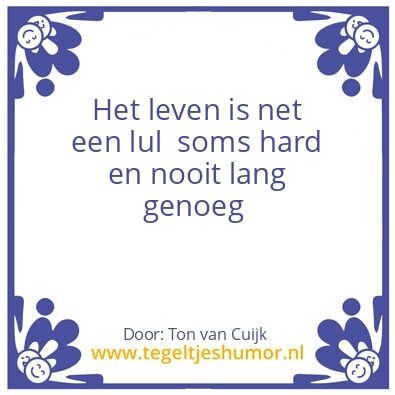 Tegeltje: De kleine waarheid
