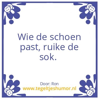 Tegeltje: Sok