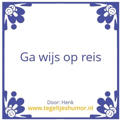 Tegeltje: Henj