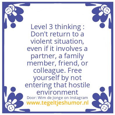 Tegeltje: Level 3 Thinking