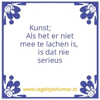 Tegeltje: humorof s’ jeus