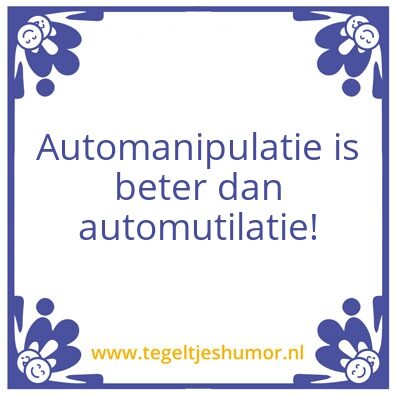 Tegeltje: Auto