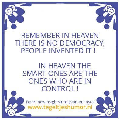 Tegeltje: WHO HAS THE REAL POWER ?