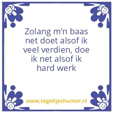 Tegeltje: Doen alsof