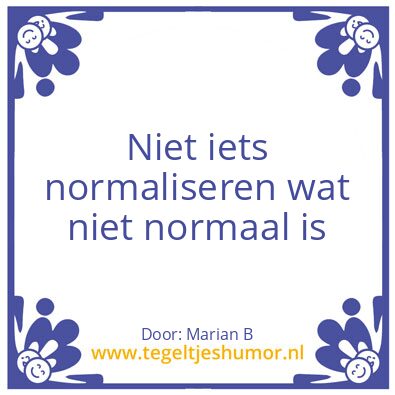 Tegeltje: Marian Borg