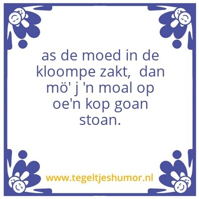 Tegeltje: moed