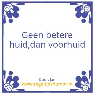 Tegeltje: Huid