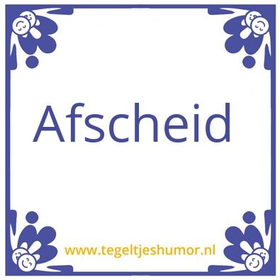 Tegeltje: arie