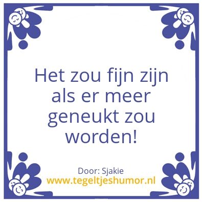 Tegeltje: Neuken