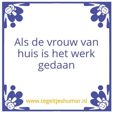 Tegeltje: leuk