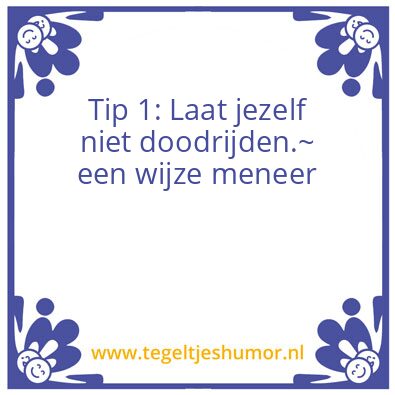 Tegeltje: Tip1