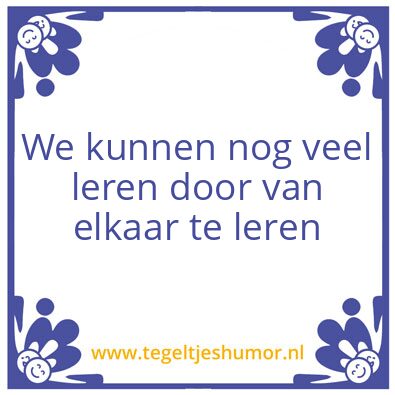 Tegeltje: Wijsheid
