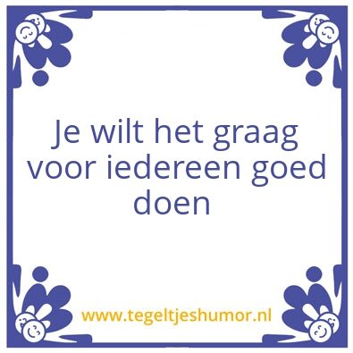Tegeltje: Het besef