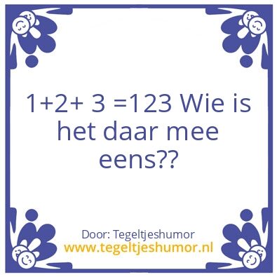 Tegeltje: 1