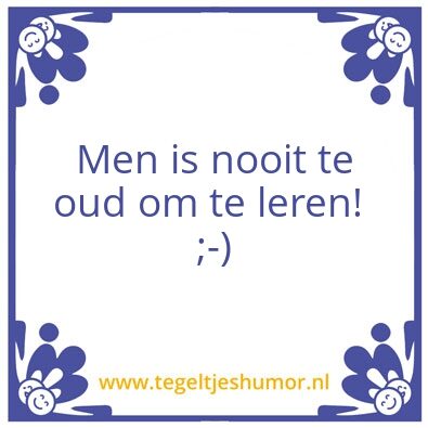 Tegeltje: .