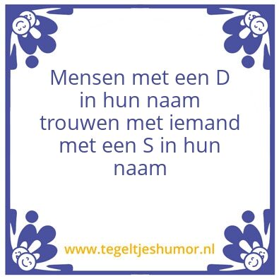 Tegeltje: Schatje