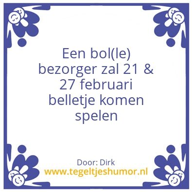 Tegeltje: Bol
