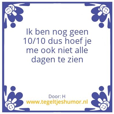 Tegeltje: H