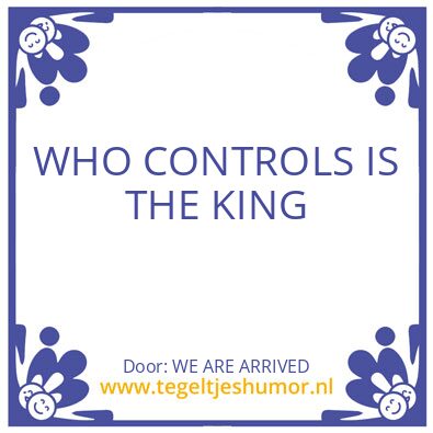 Tegeltje: AL IS WELL