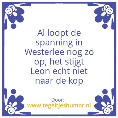 Tegeltje: .