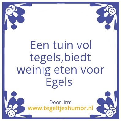 Tegeltje: egeltegel