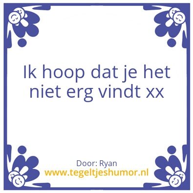Tegeltje: Ilse