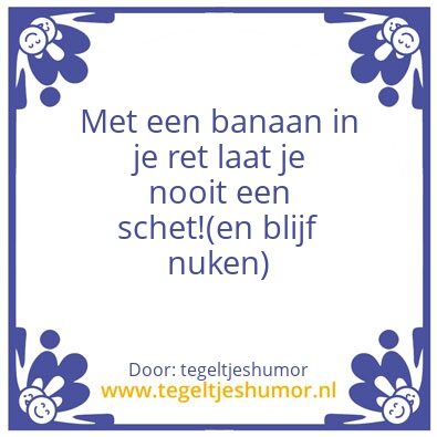 Tegeltje: Banana