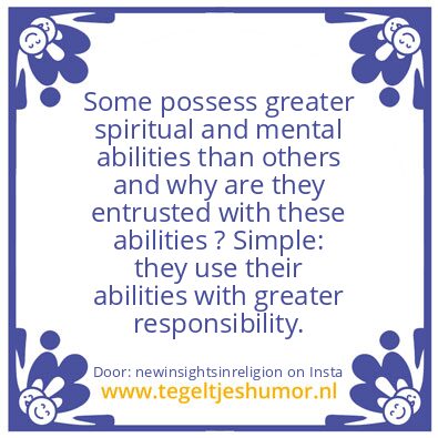 Tegeltje: Acting in your own interest.
