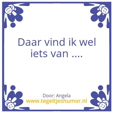 Tegeltje: Angelaâ€™s uitspraak