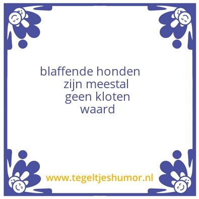 Tegeltje: Tegeltje