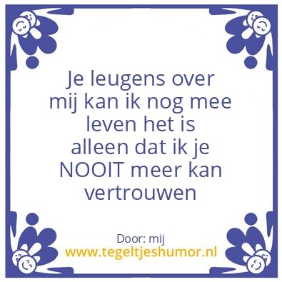 Tegeltje: spreuk
