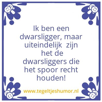 Tegeltje: Dwarsligger