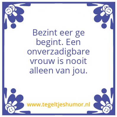 Tegeltje: Blond