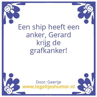 Tegeltje: Gerard