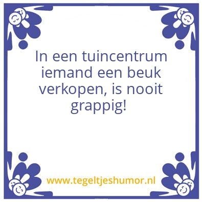 Tegeltje: Tuincentrum