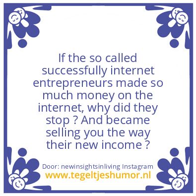 Tegeltje: internet entrepreneurs