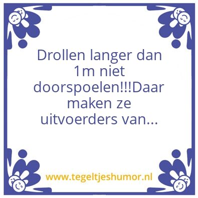 Tegeltje: Uitvoerder