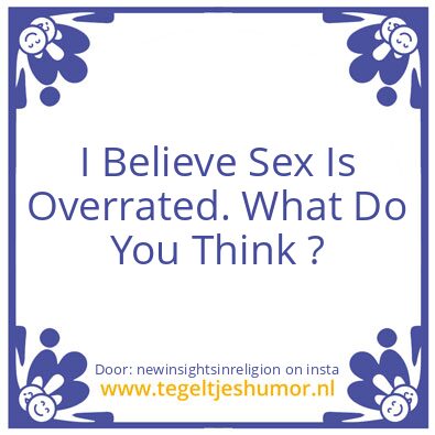 Tegeltje: Let’s Talk About Sex.