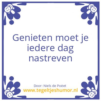Tegeltje: .