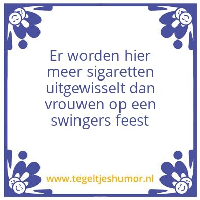 Tegeltje: Sigaret