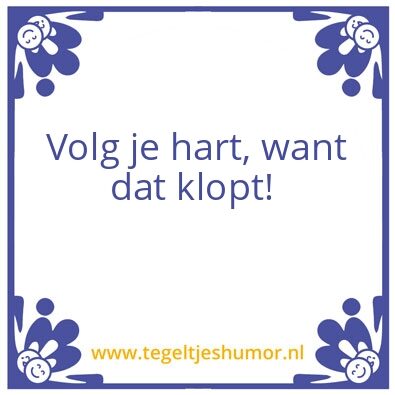 Tegeltje: Hart