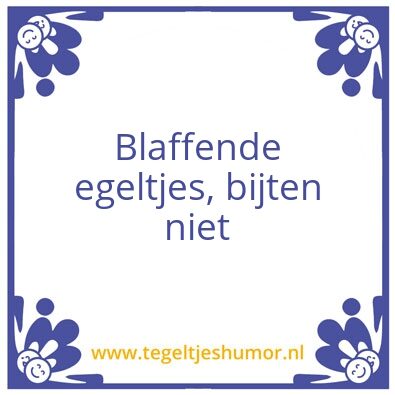 Tegeltje: Egel