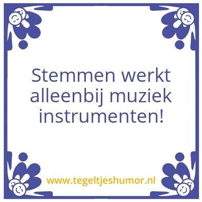 Tegeltje: Muziek