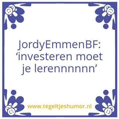 Tegeltje: JordyEmmenBF