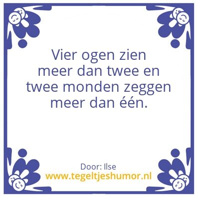 Tegeltje: –