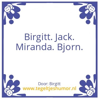 Tegeltje: Ja ike