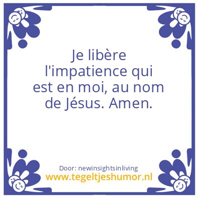 Tegeltje: Herby i release the impatience