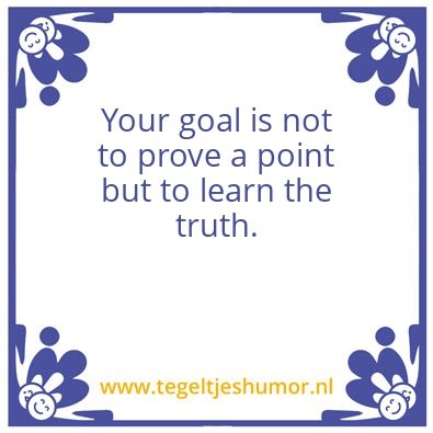 Tegeltje: goal